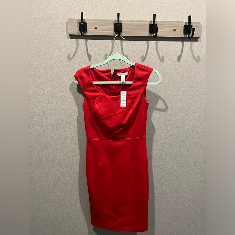 White House Black Market Red Dress 00